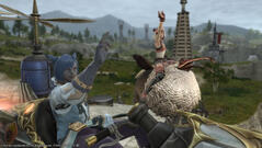 Baj'a and Koku in flight.